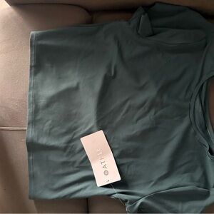 Athleta Women's Transcend open back tee size large